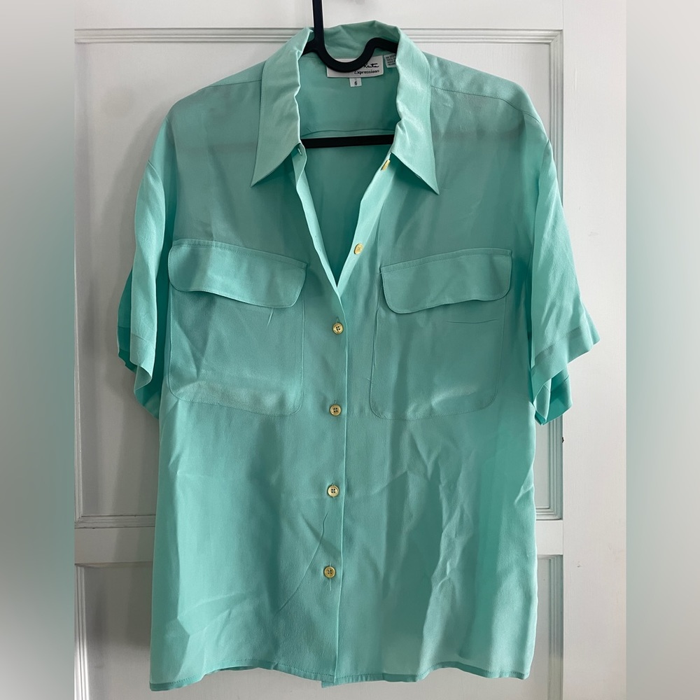 Oscar de la Renta 100% silk blouse